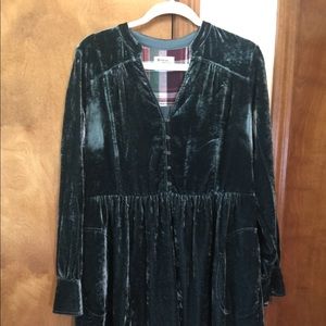 Anthropologie Holding Horse’s Velvet Dress Size M